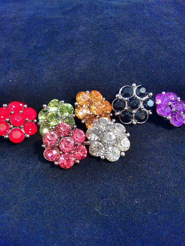 Nooda SNAP AND SWITCH 18mm Snaps multiple colors Rhinestone clusters