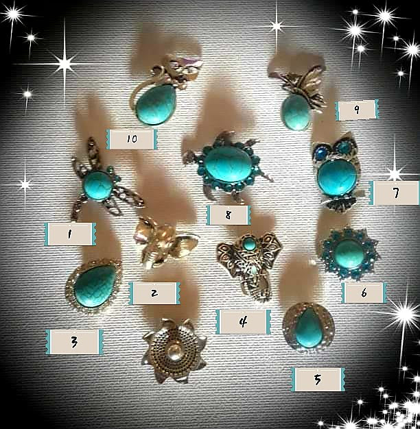 18mm turquoise bohemian style noosa snaps