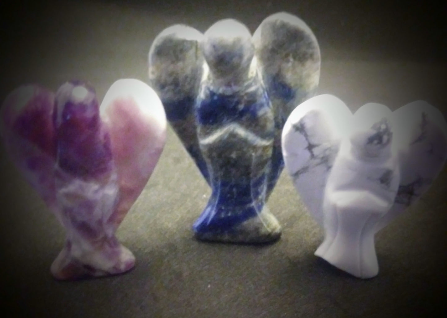Crystal Angels lapis, amythist, and howlite