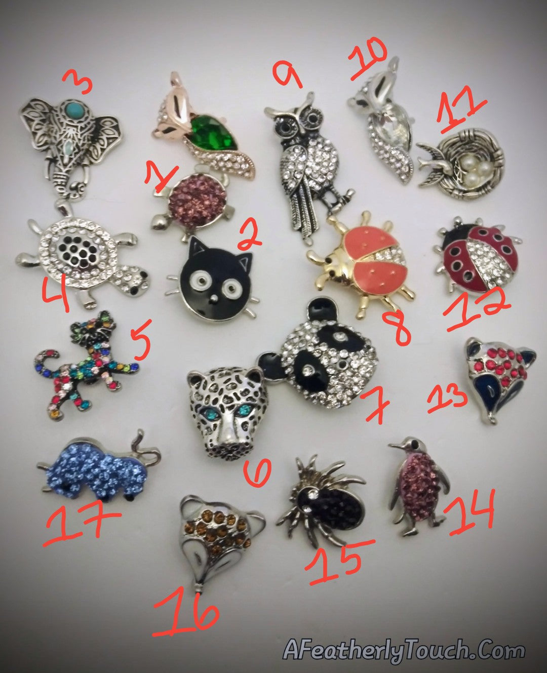 A variety of snaps 18mm noosa snaps