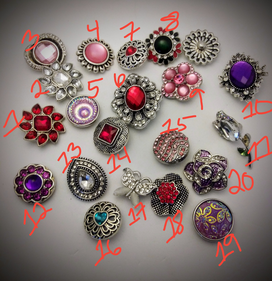 A variety of snaps 18mm noosa snaps