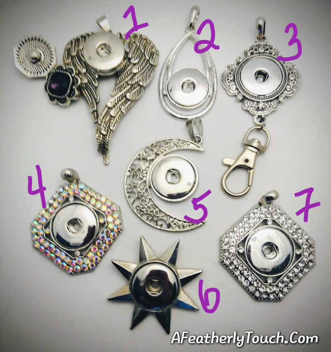A variety of snap pendants 18mm noosa snaps