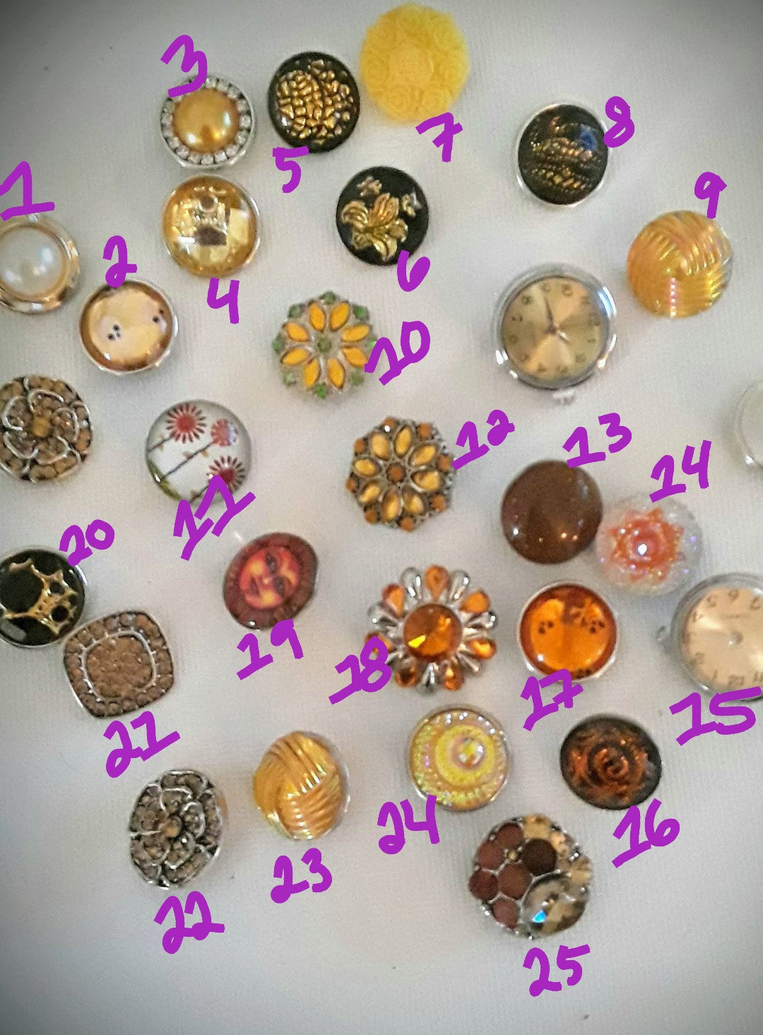 Orange Snap 18mm