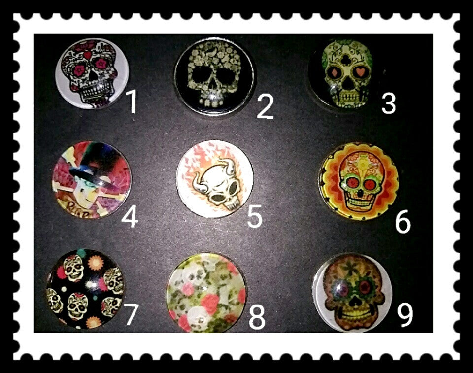 18mm skull snaps for snap it switch it jewelry