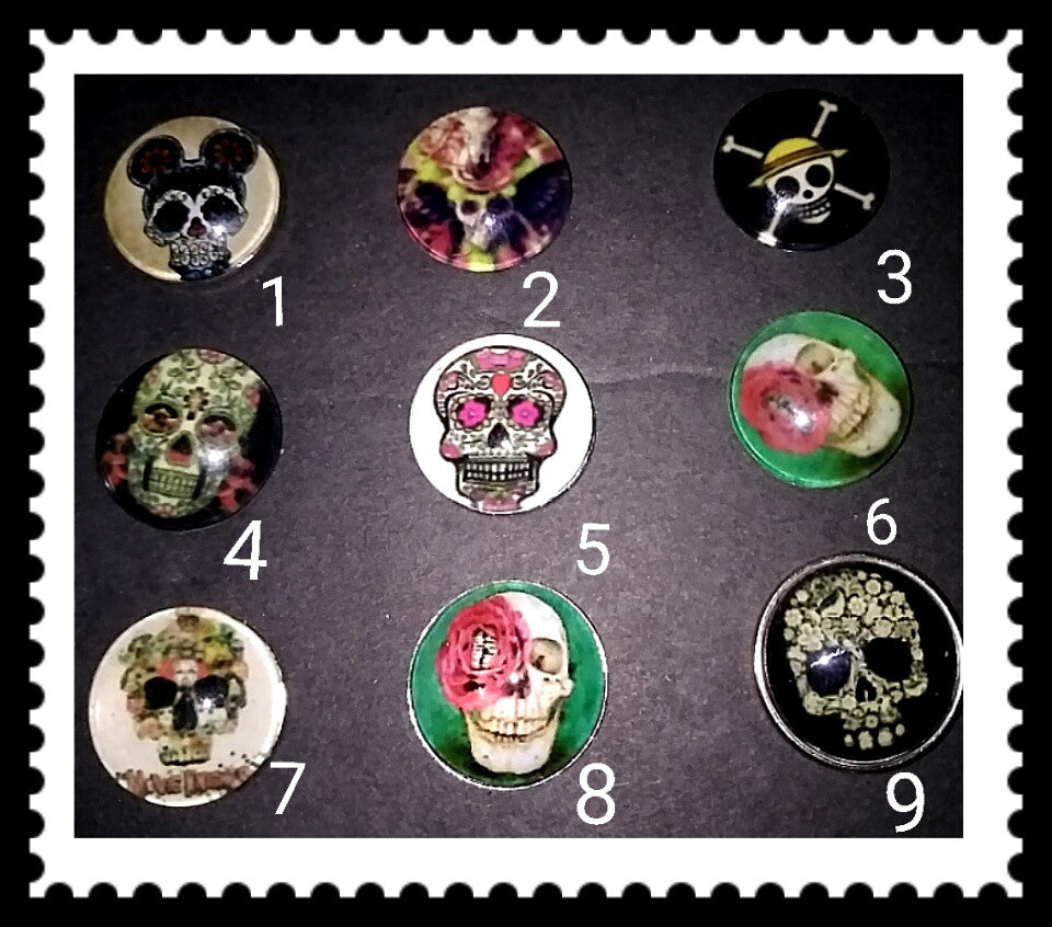 18mm skull snaps for snap it switch it jewelry