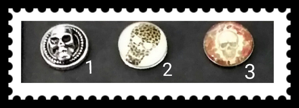 18mm skull snaps for snap it switch it jewelry