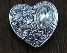 HOT NEW SNAP AND SWITCH 18mm Snaps multiple colors Rhinestone hearts