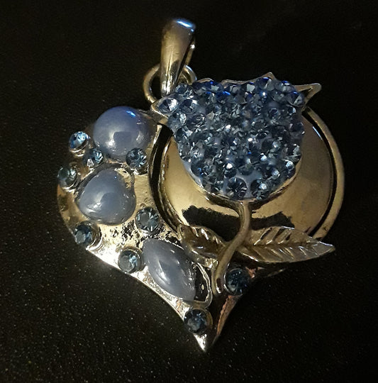 18 mm noosa snap heart pendant