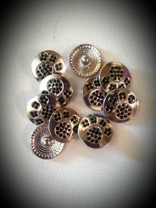 Rhinestine Paw print 18mm