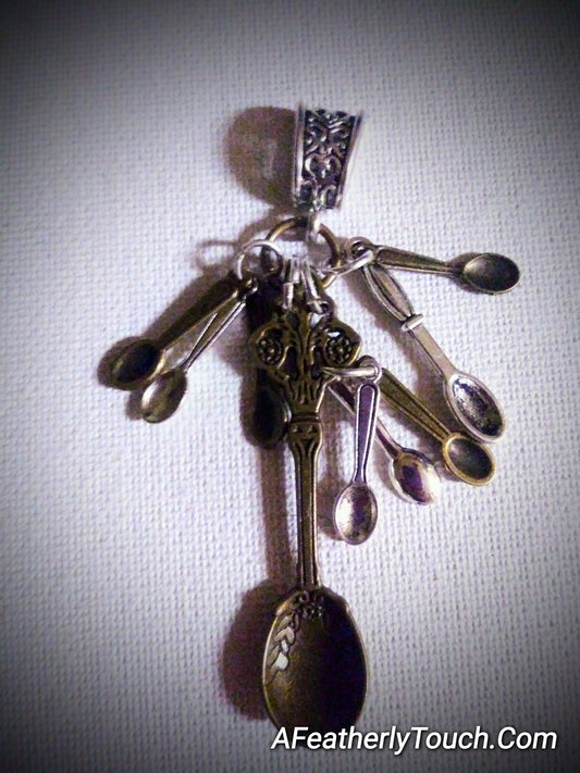 Spoon necklace pendant chronic illness and pain awareness symbol