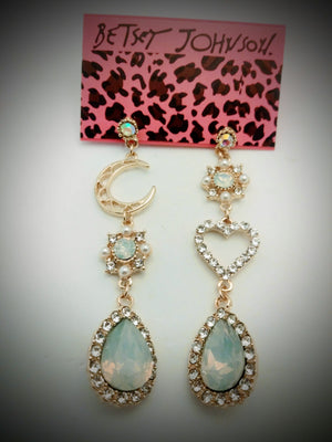 Unique, and Beautiful Betsey Johnson Bohiemiam style earrings